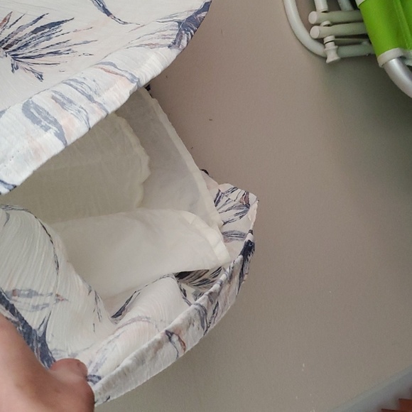 O'neill Colleen Tropical Palm Print Mini Dress Key Hole Sexy Tie Back Neck Med - Picture 4 of 8